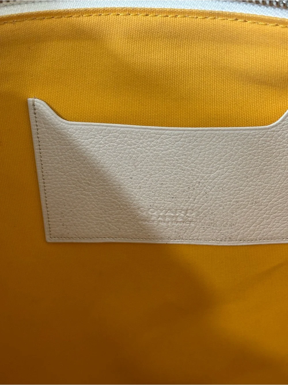 Goyard senat leather clutch